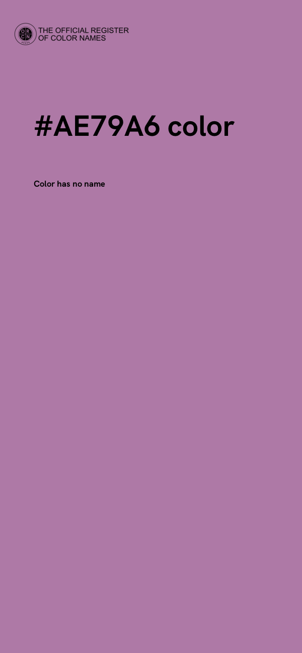 #AE79A6 color image