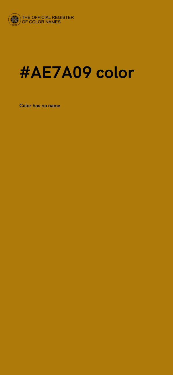 #AE7A09 color image