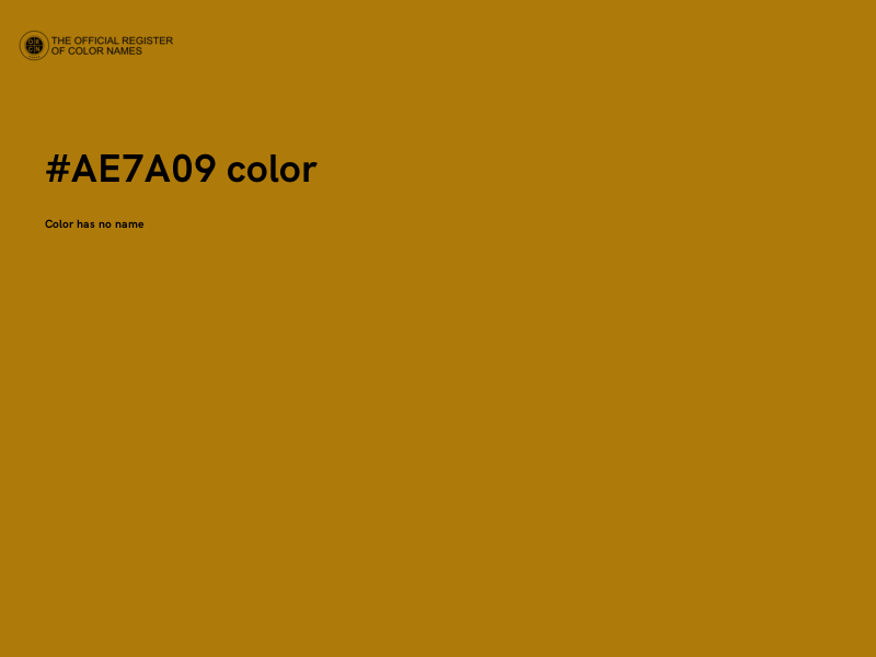 #AE7A09 color image