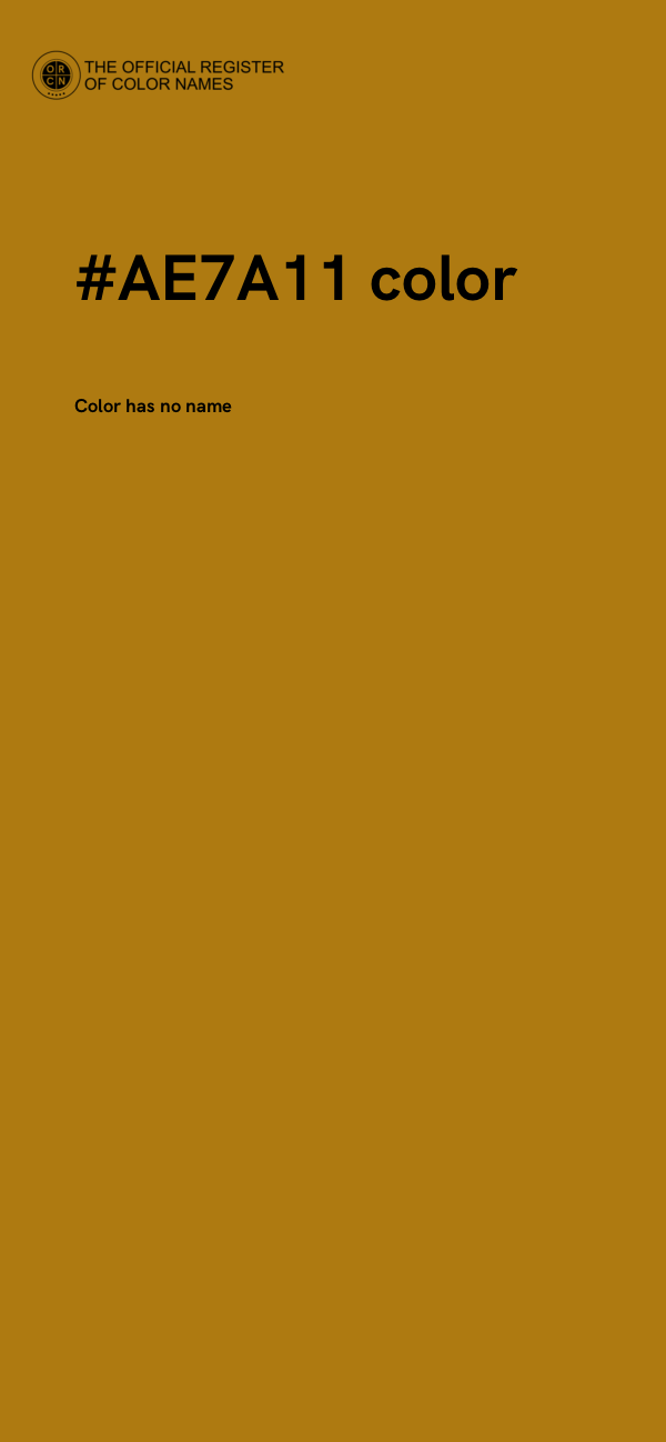 #AE7A11 color image
