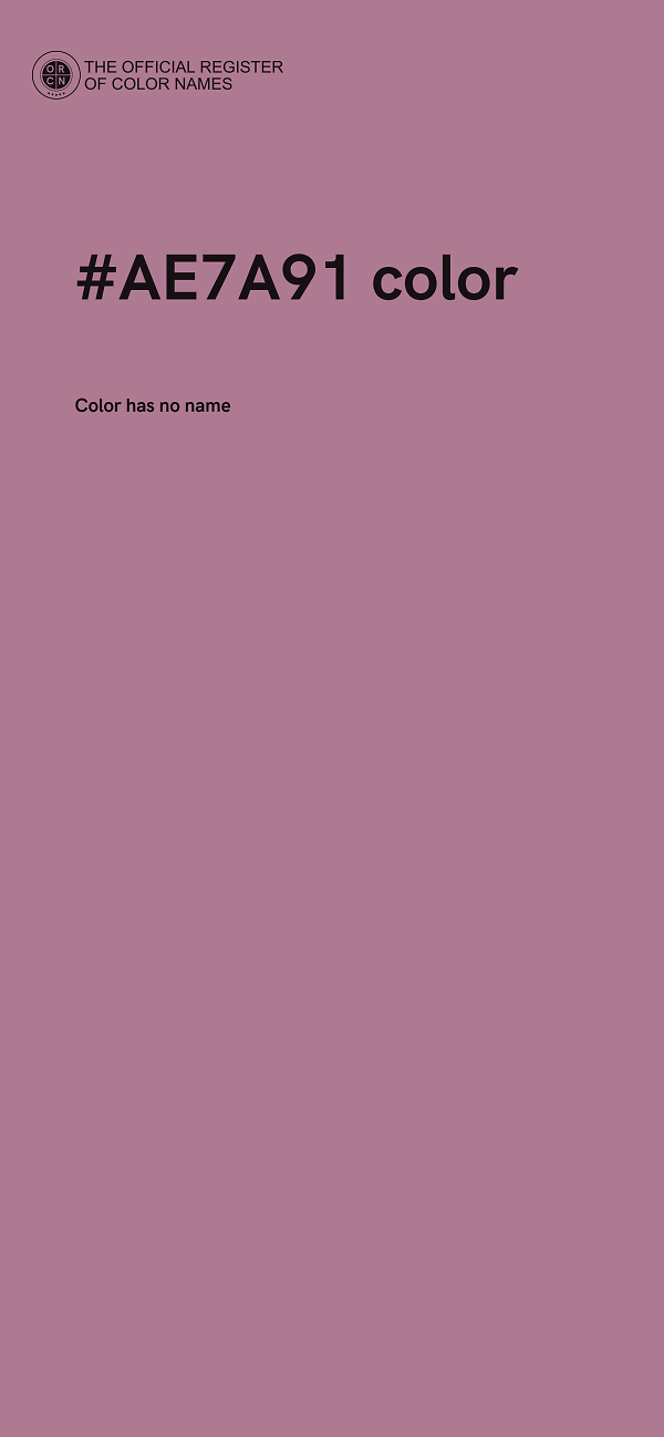 #AE7A91 color image