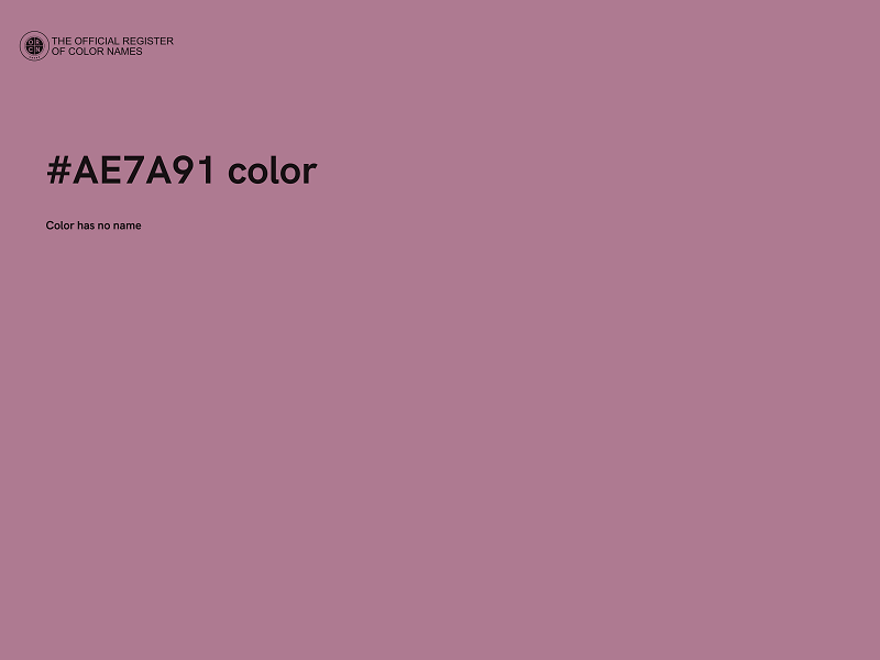 #AE7A91 color image