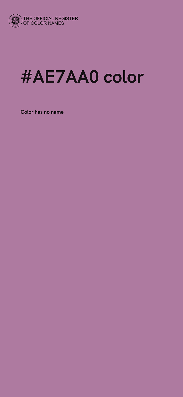 #AE7AA0 color image
