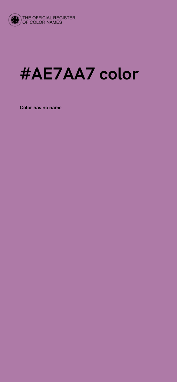#AE7AA7 color image