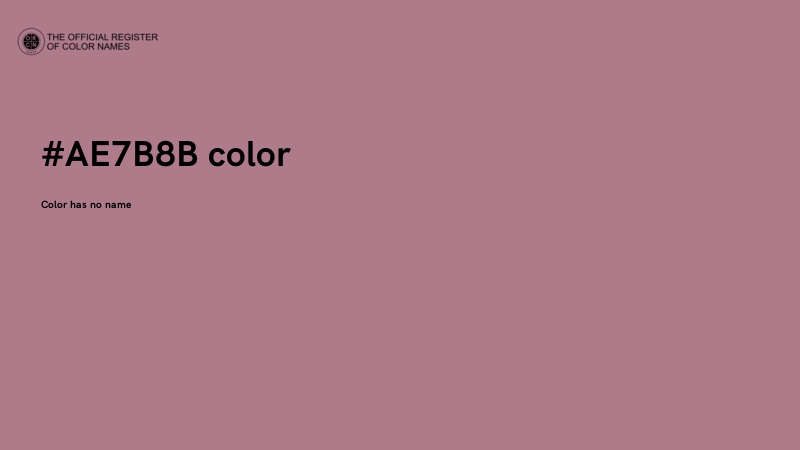 #AE7B8B color image