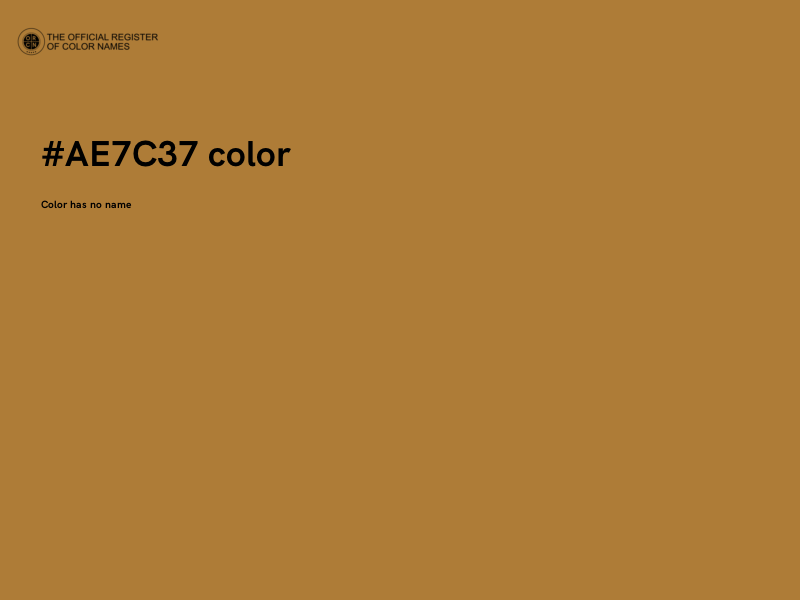 #AE7C37 color image