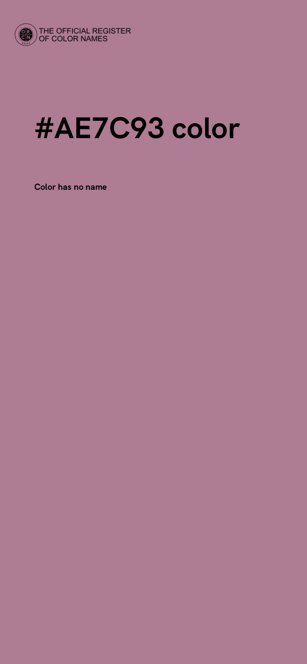 #AE7C93 color image