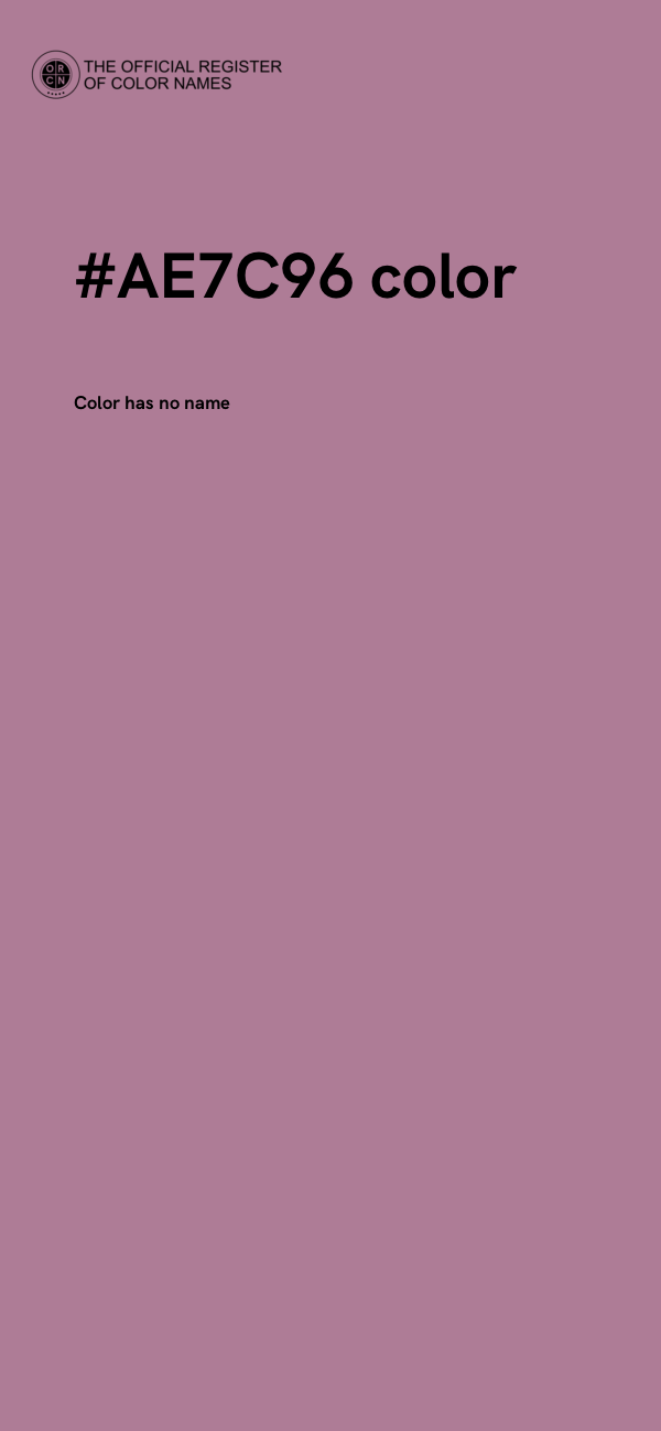 #AE7C96 color image