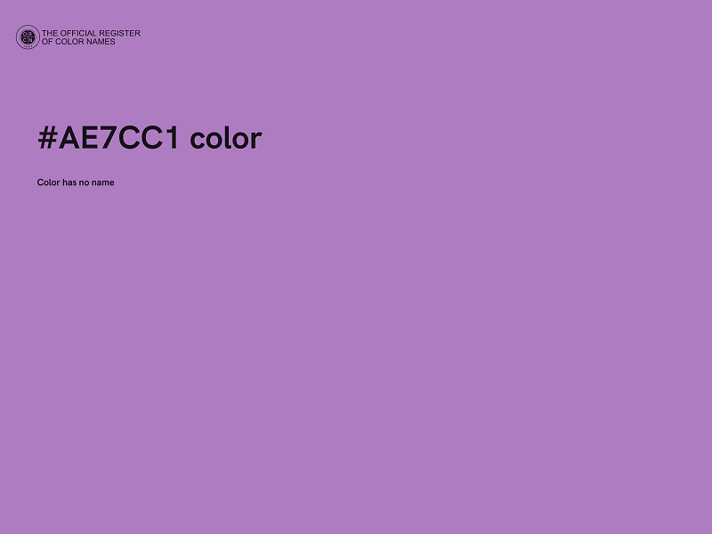 #AE7CC1 color image