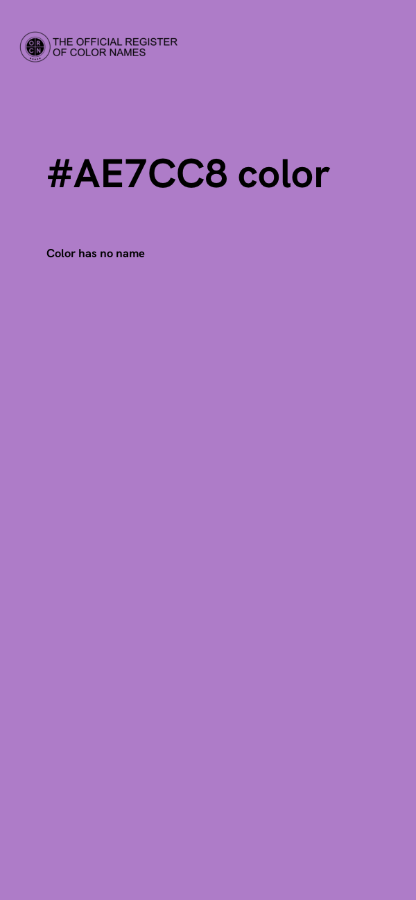 #AE7CC8 color image