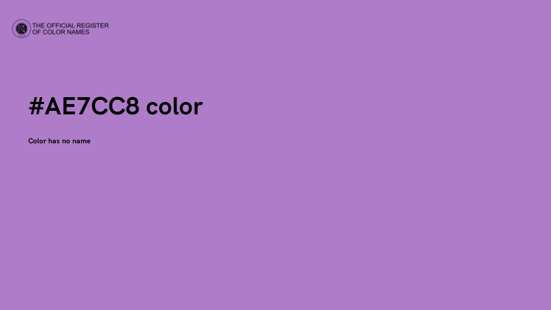 #AE7CC8 color image
