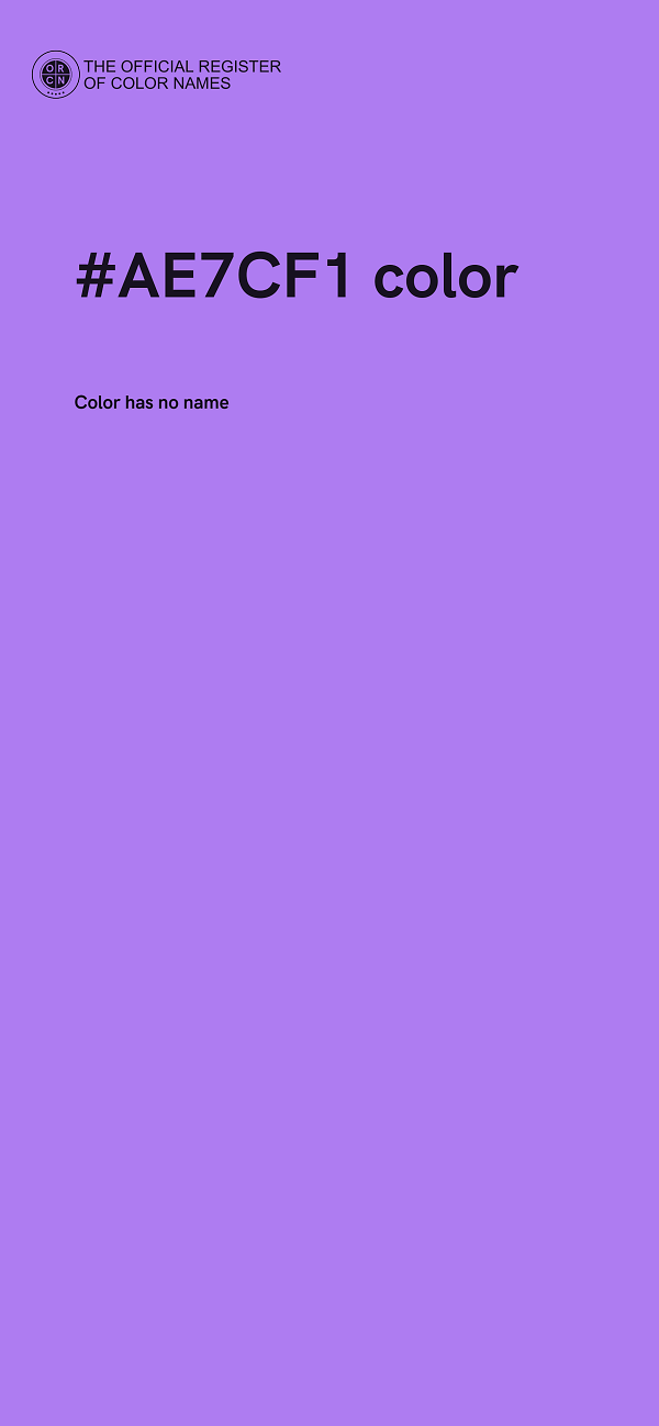 #AE7CF1 color image