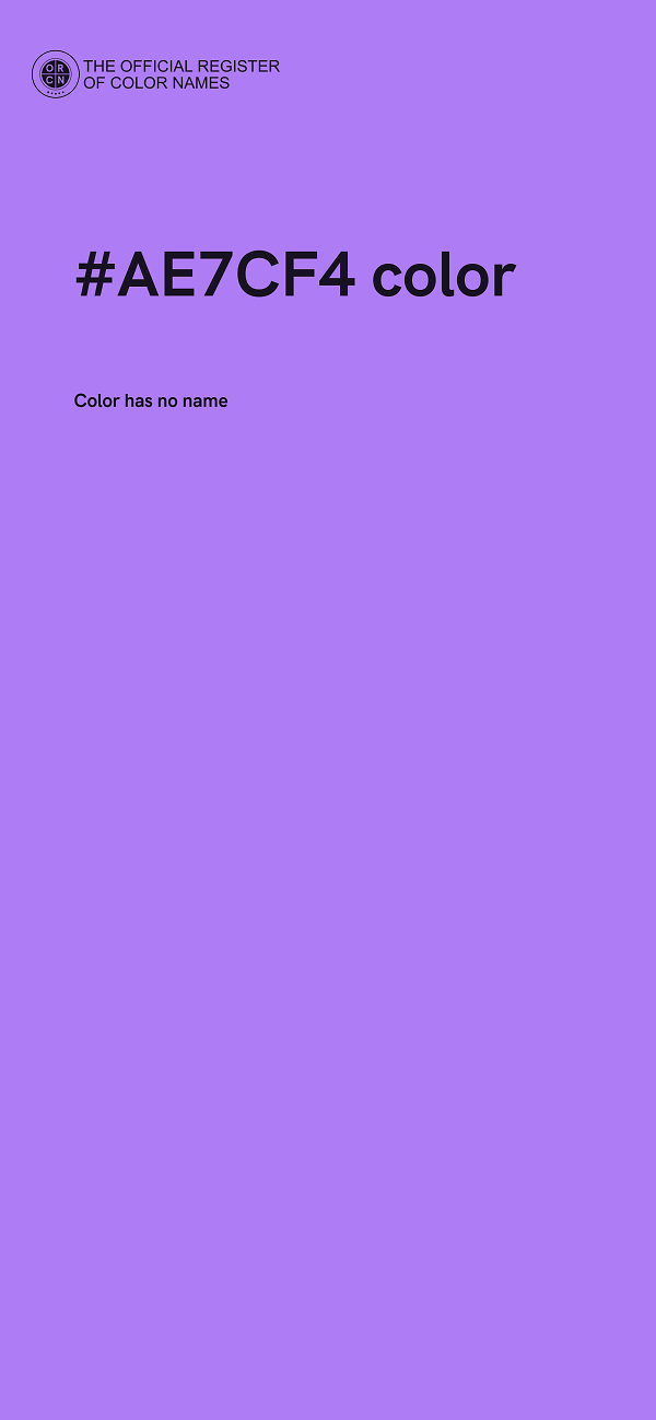 #AE7CF4 color image