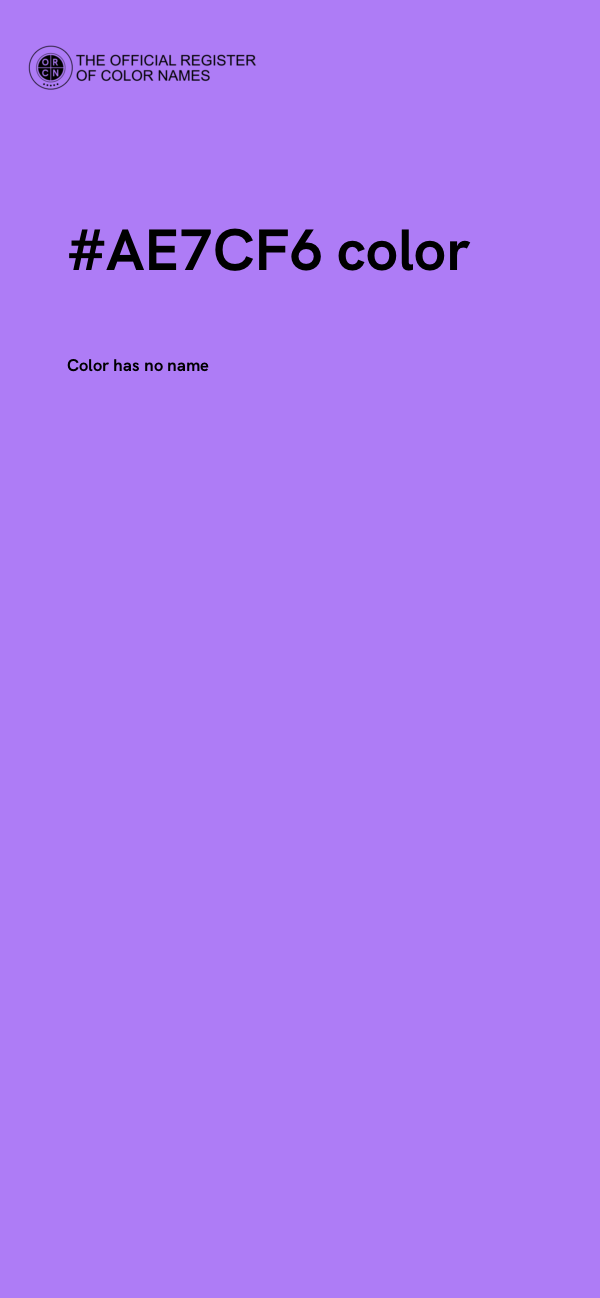 #AE7CF6 color image