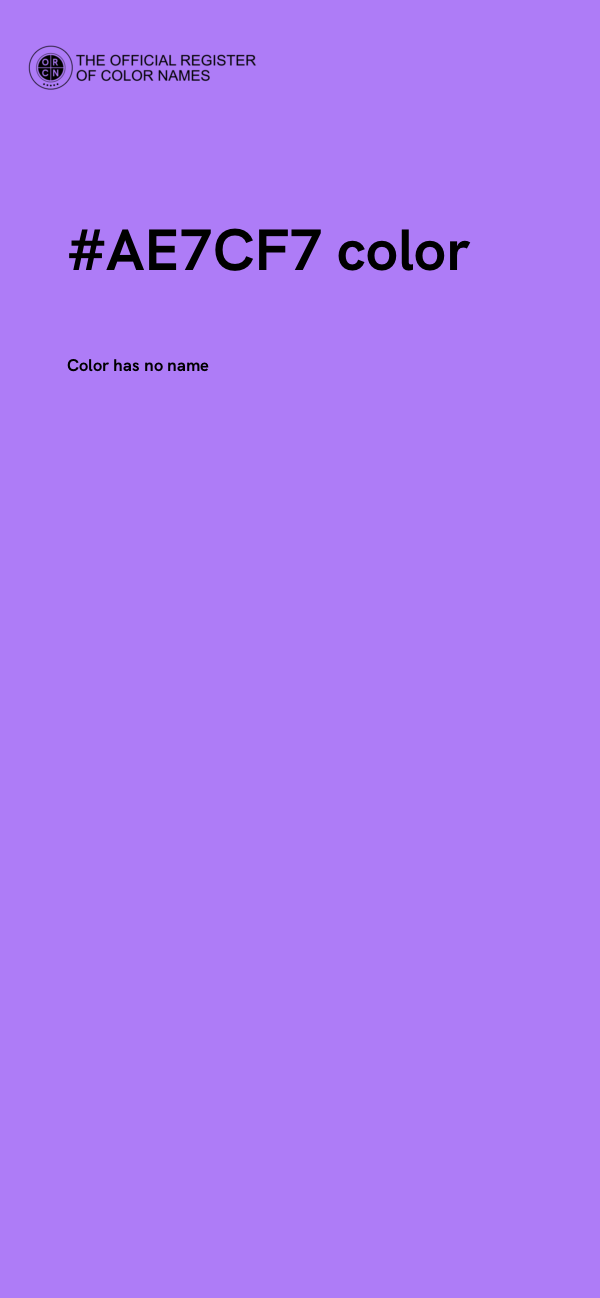 #AE7CF7 color image