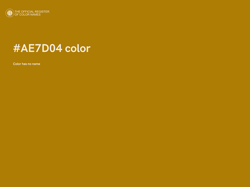 #AE7D04 color image