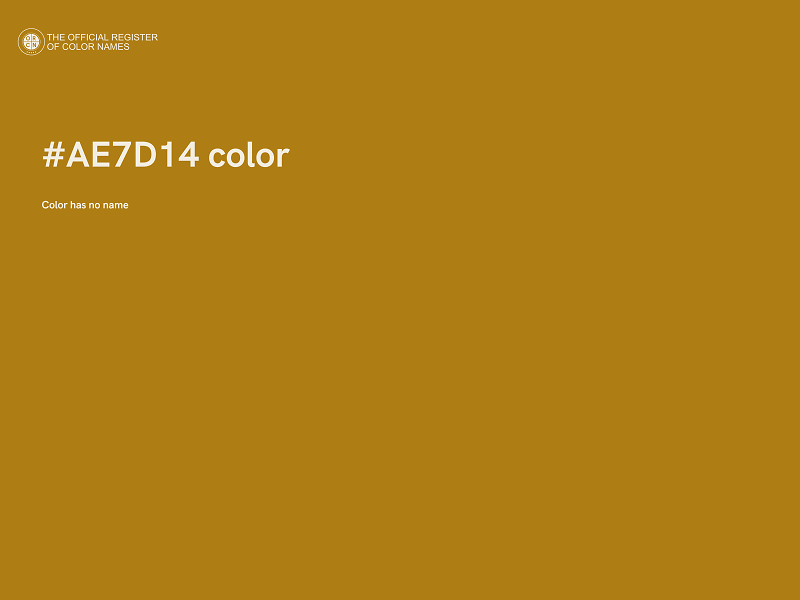 #AE7D14 color image