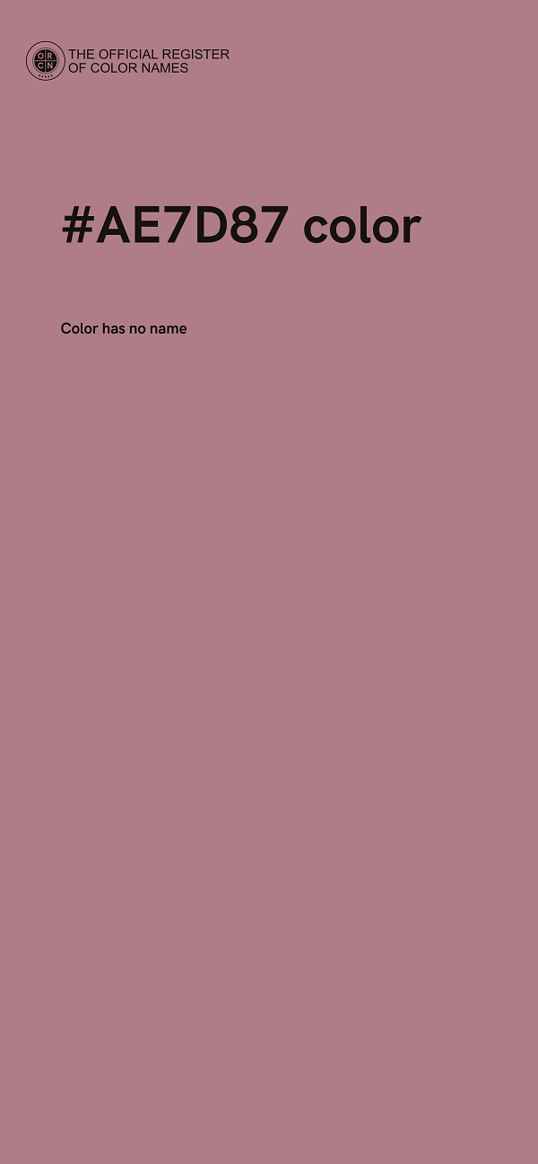 #AE7D87 color image
