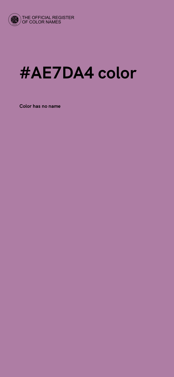 #AE7DA4 color image