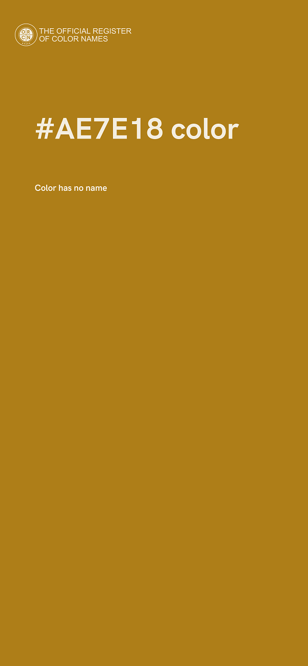 #AE7E18 color image