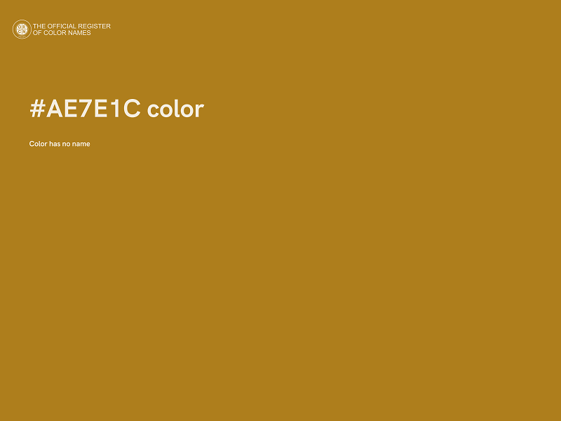 #AE7E1C color image