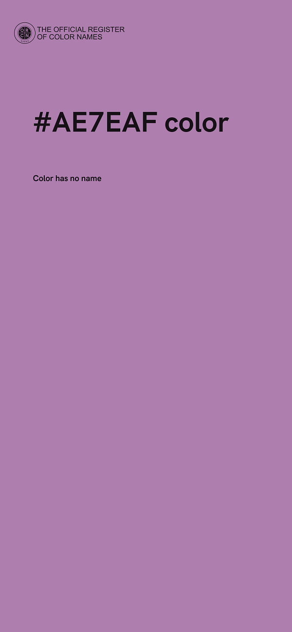 #AE7EAF color image