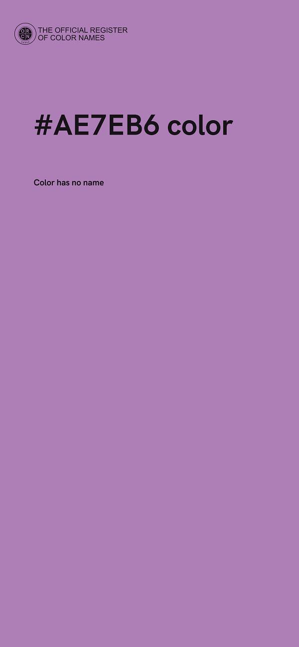 #AE7EB6 color image