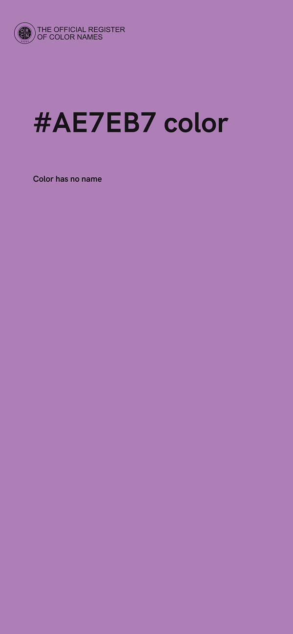 #AE7EB7 color image