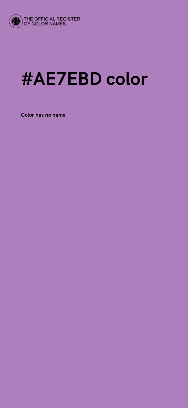 #AE7EBD color image