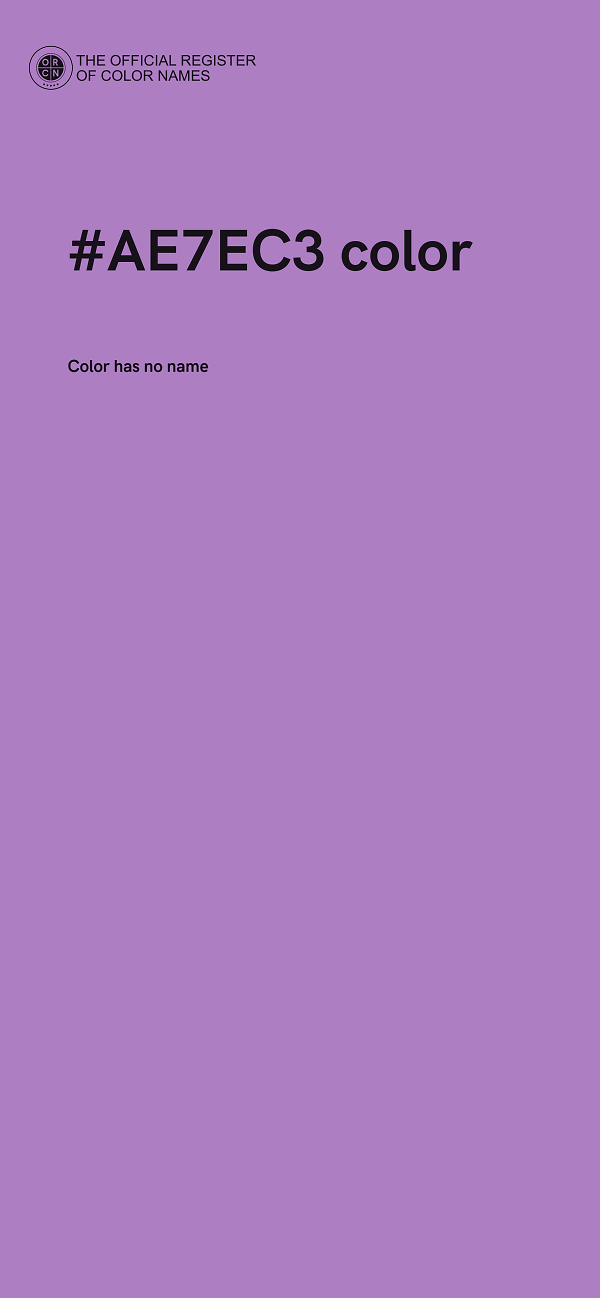 #AE7EC3 color image
