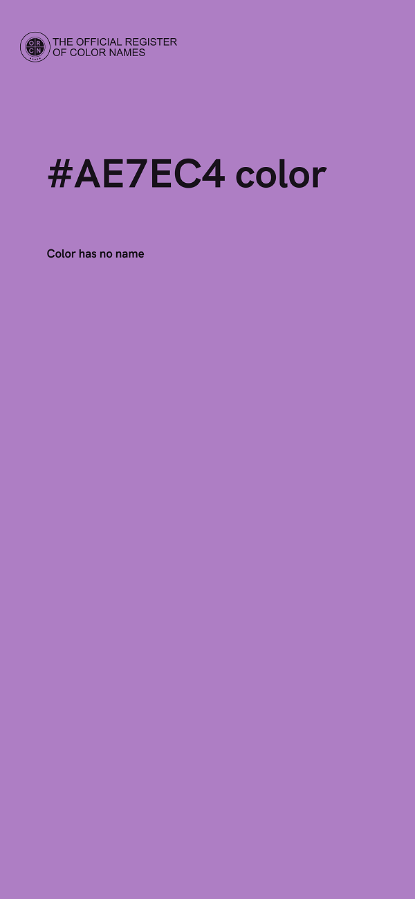 #AE7EC4 color image
