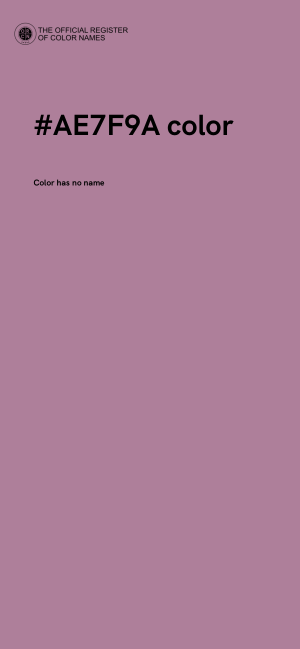 #AE7F9A color image