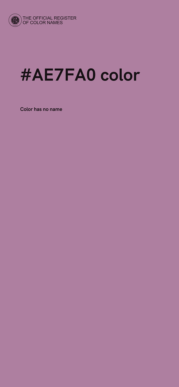 #AE7FA0 color image