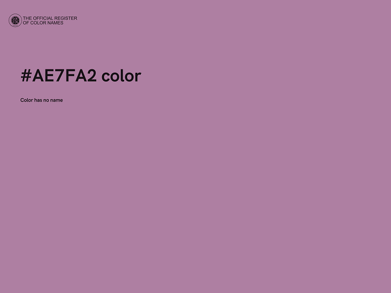 #AE7FA2 color image