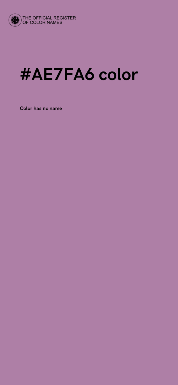 #AE7FA6 color image