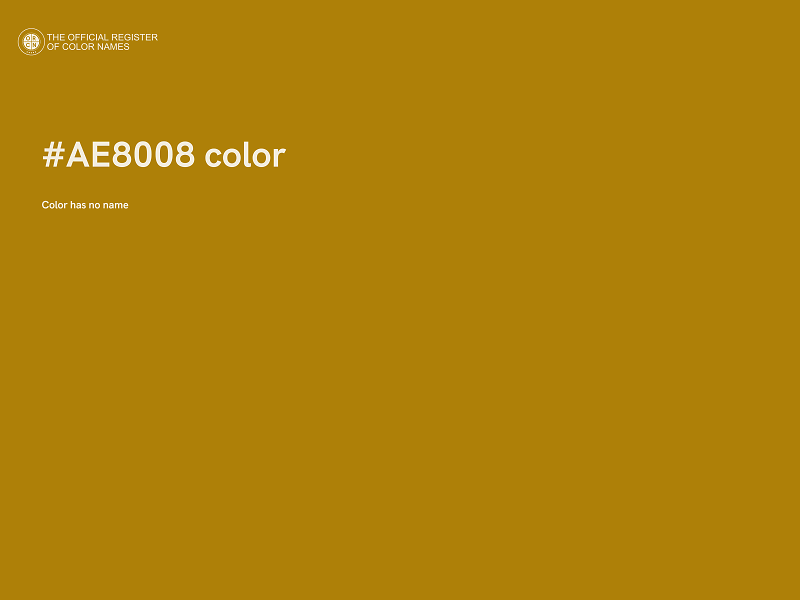 #AE8008 color image