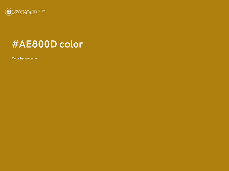 #AE800D color image