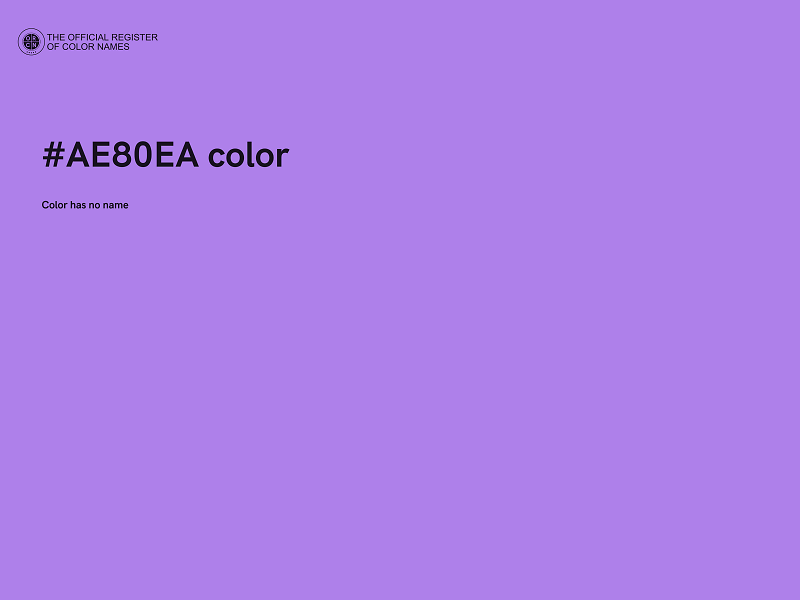 #AE80EA color image