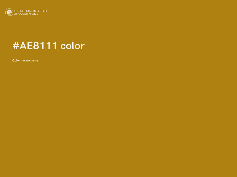 #AE8111 color image