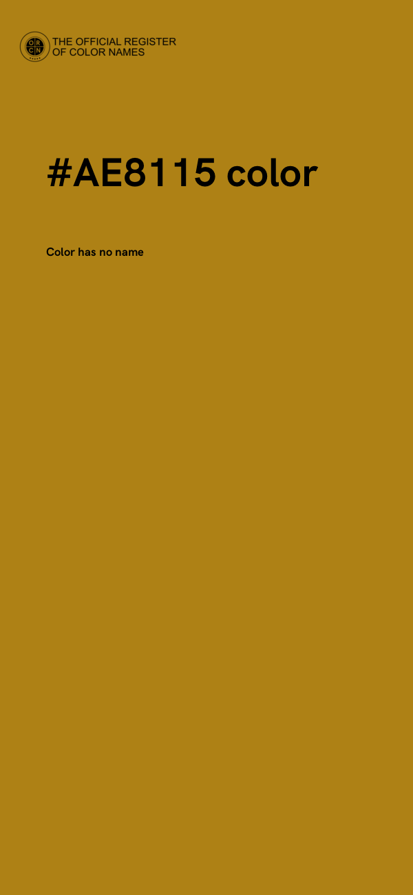 #AE8115 color image