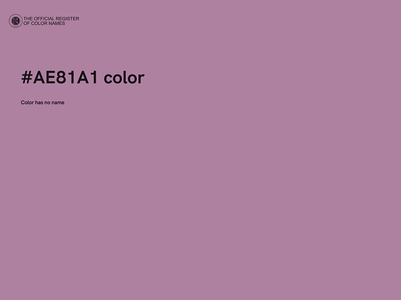 #AE81A1 color image