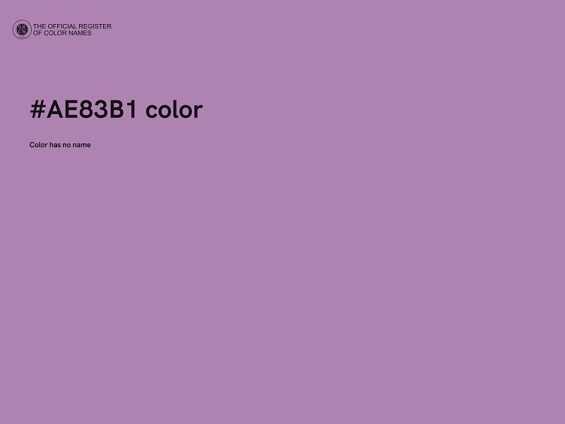 #AE83B1 color image