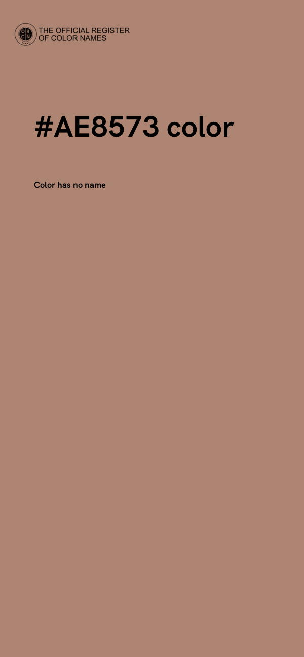 #AE8573 color image
