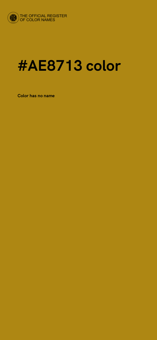 #AE8713 color image