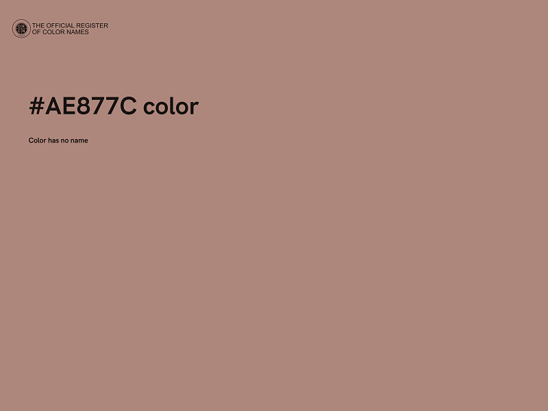 #AE877C color image