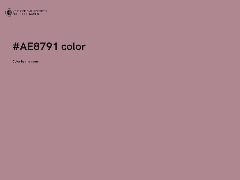 #AE8791 color image