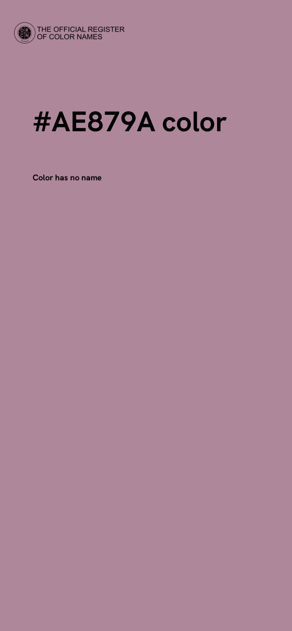 #AE879A color image