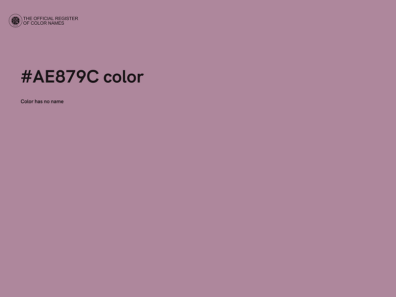 #AE879C color image