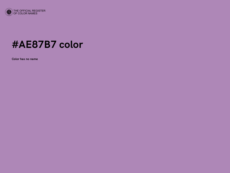 #AE87B7 color image