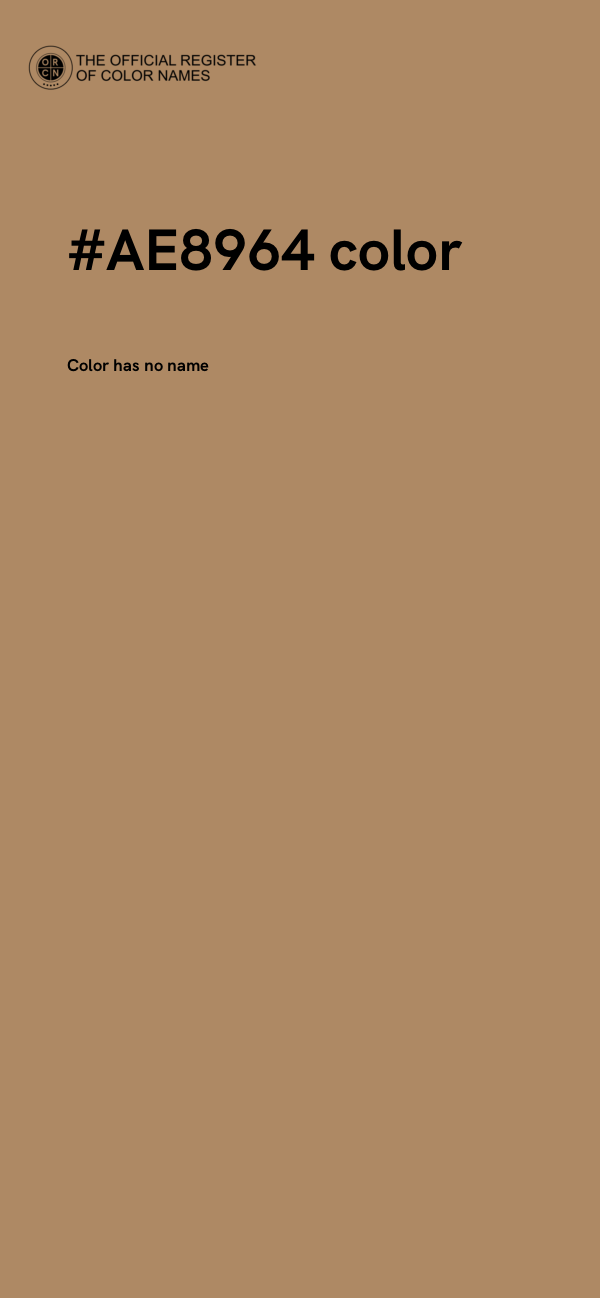 #AE8964 color image